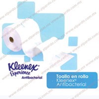 672 Toalla Manos Rollo Kleenex Experience Antibacterial 92261